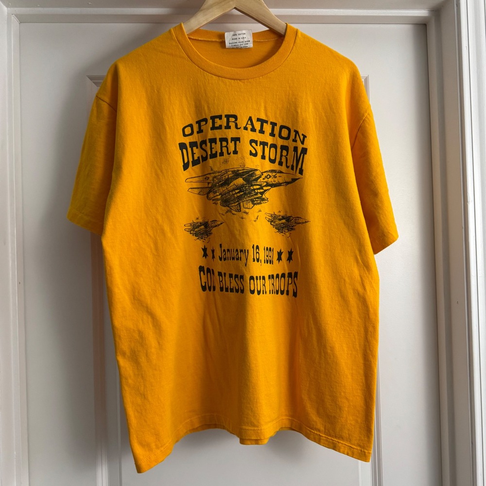 Vintage 1991 Operation Desert Storm Military T Shirt Tee 90s XL